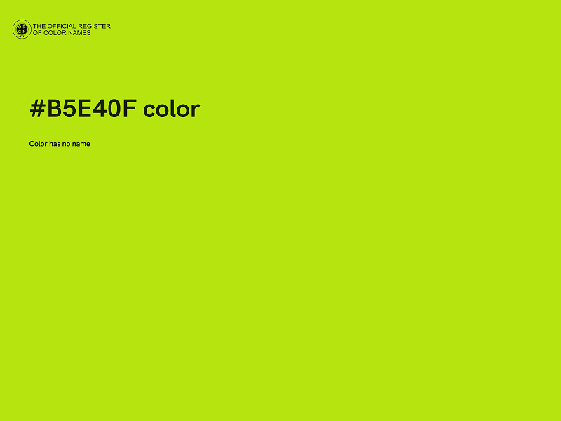 #B5E40F color image