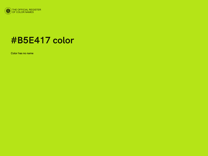 #B5E417 color image