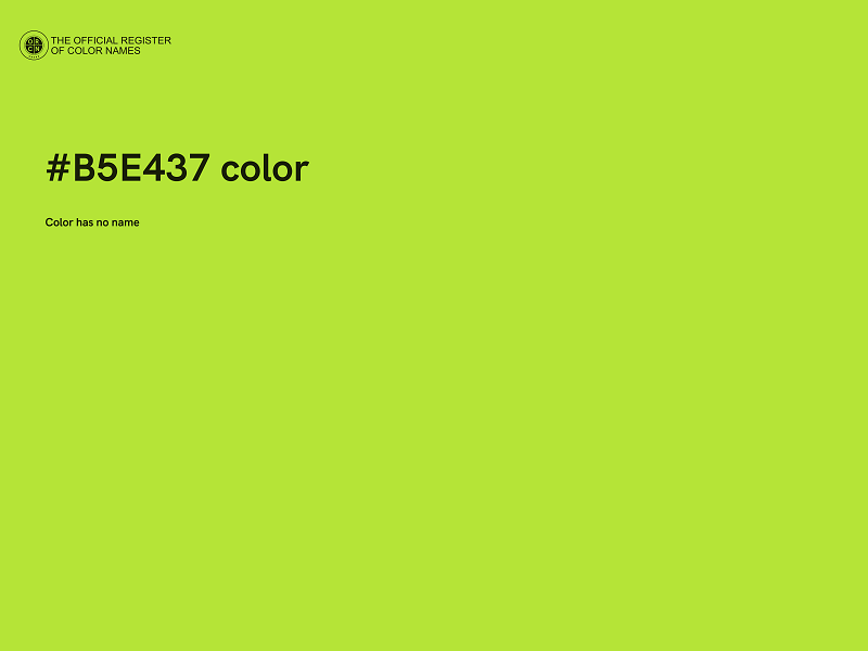 #B5E437 color image