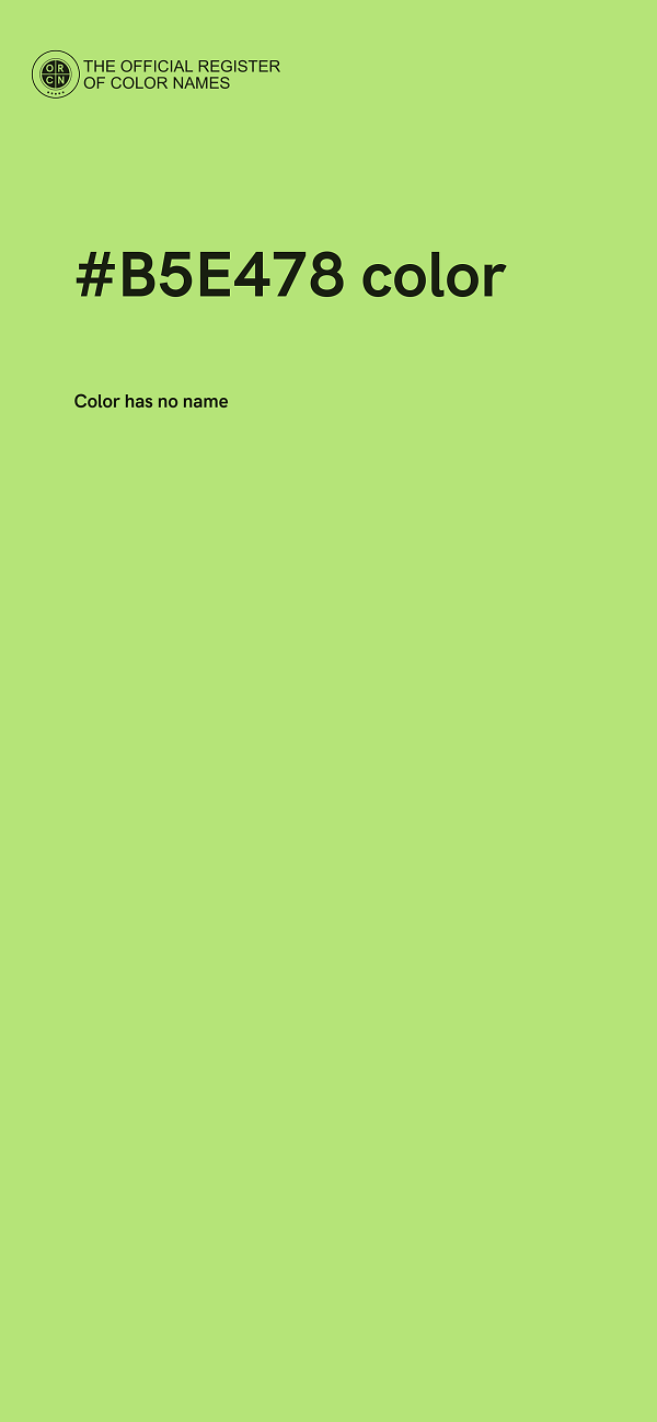 #B5E478 color image