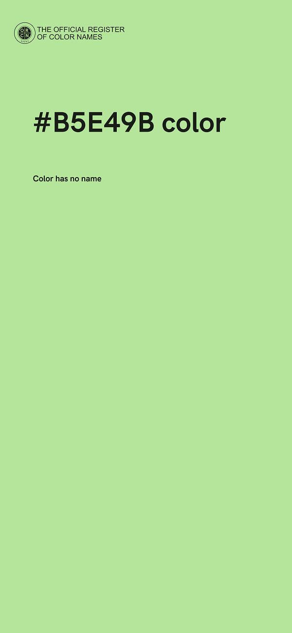 #B5E49B color image