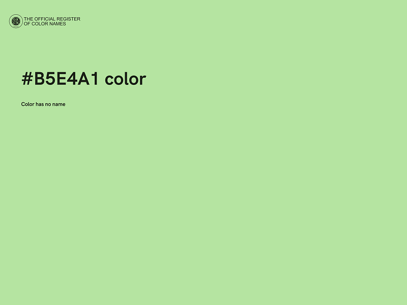 #B5E4A1 color image