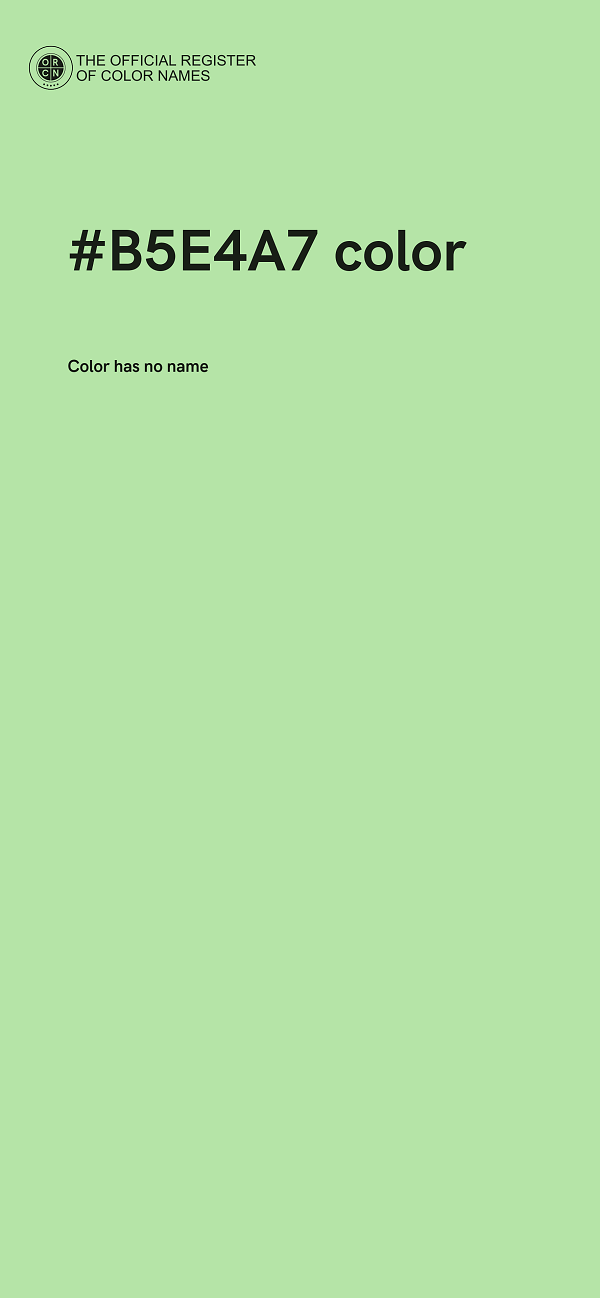 #B5E4A7 color image