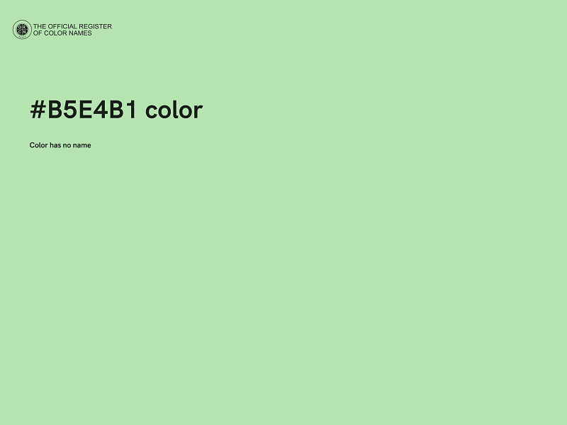 #B5E4B1 color image