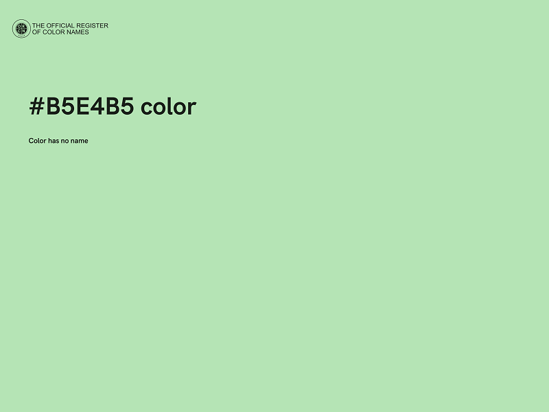 #B5E4B5 color image