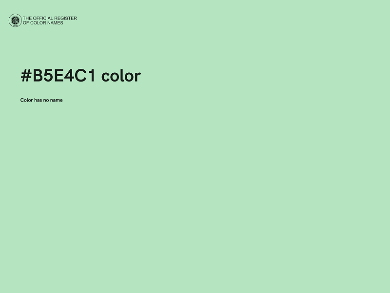 #B5E4C1 color image