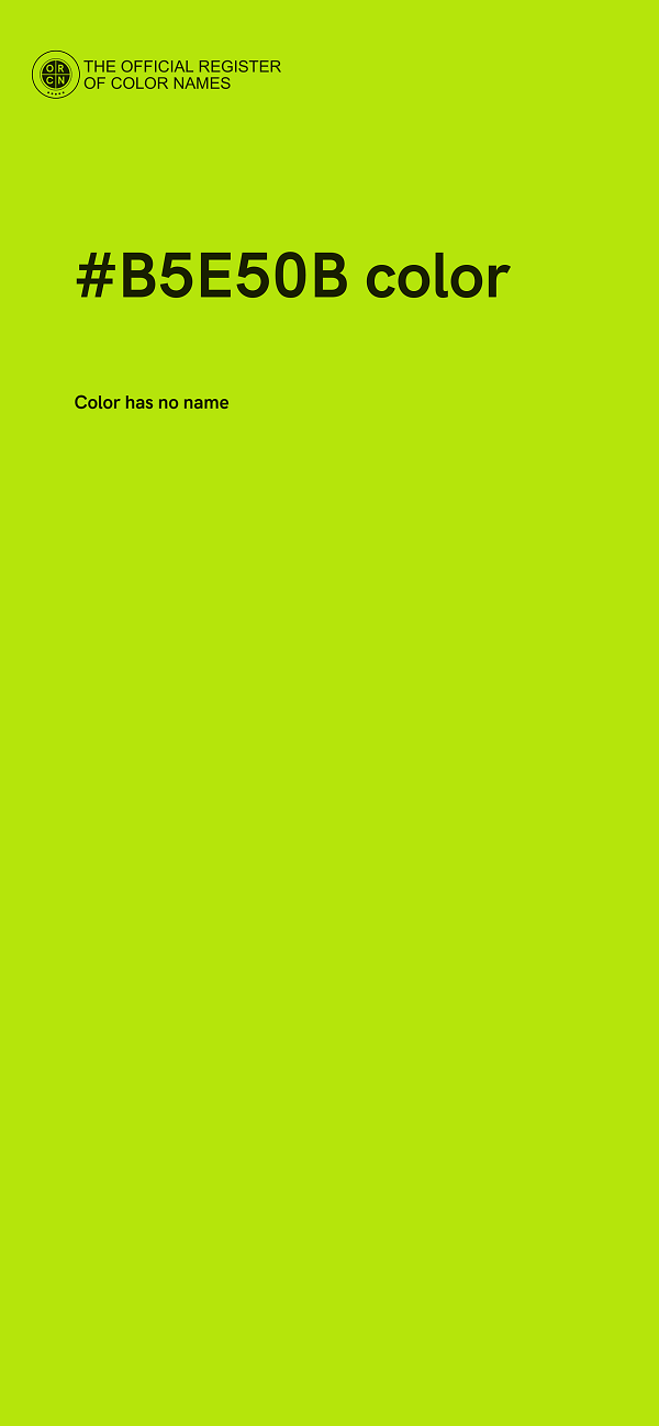 #B5E50B color image
