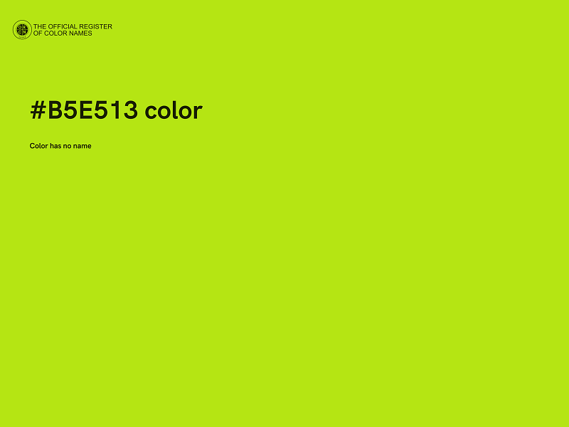 #B5E513 color image