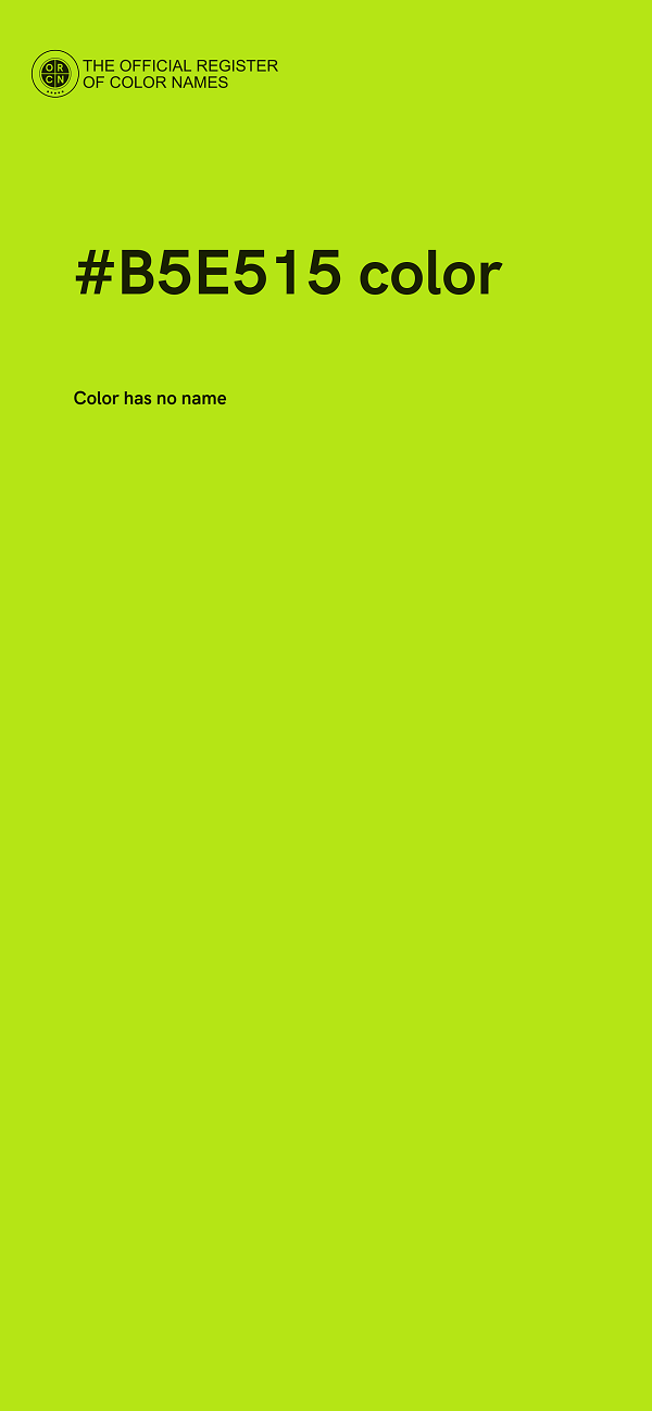 #B5E515 color image