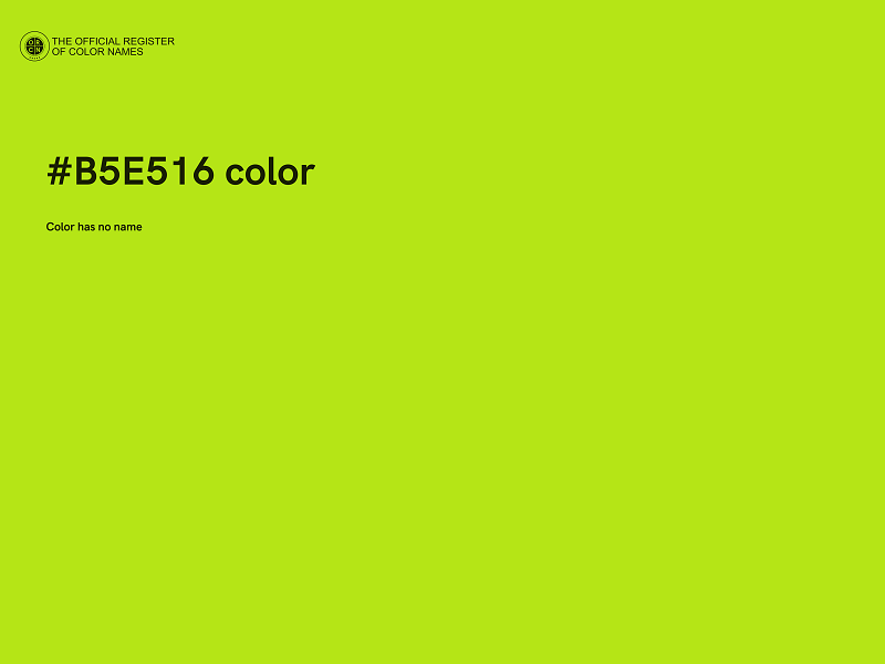 #B5E516 color image