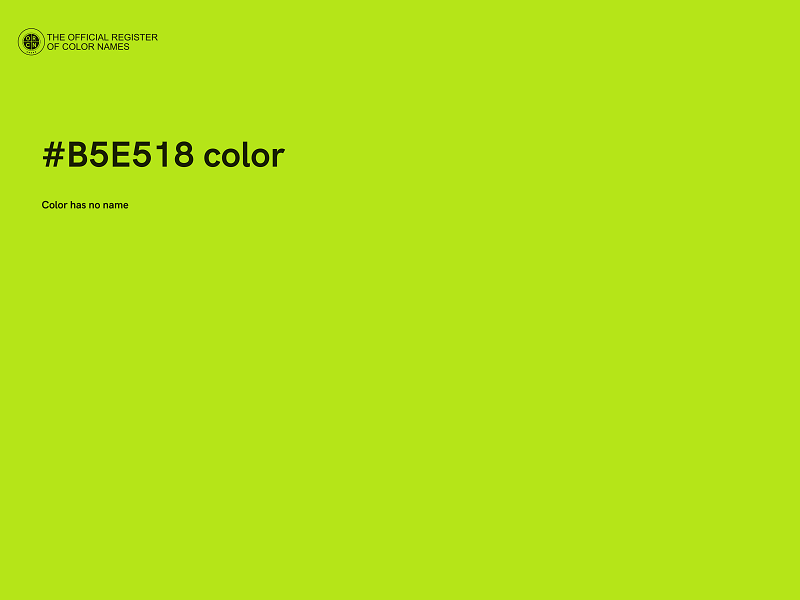 #B5E518 color image