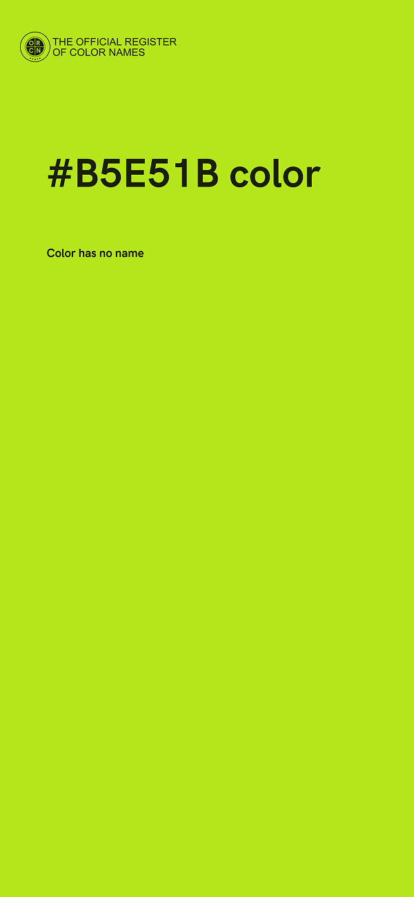 #B5E51B color image