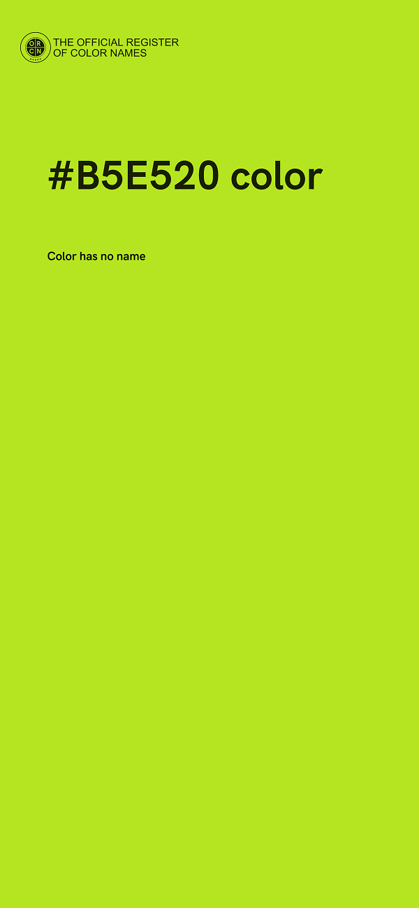 #B5E520 color image