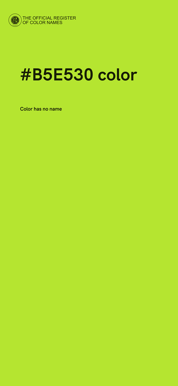 #B5E530 color image