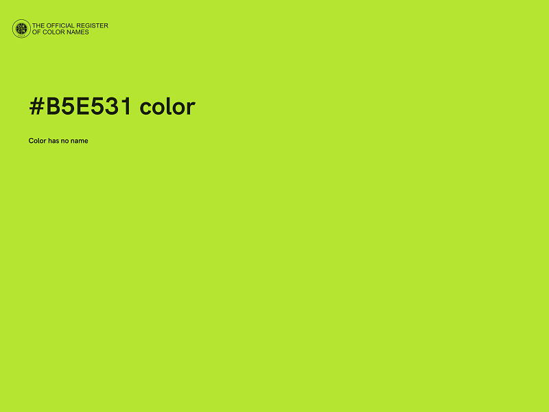 #B5E531 color image