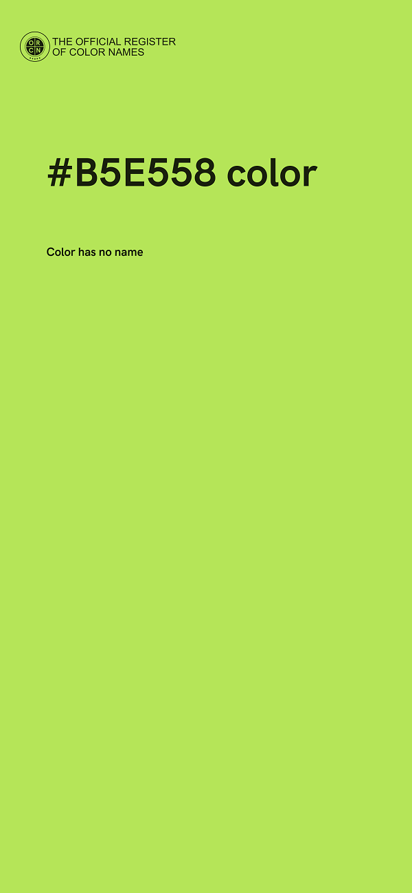 #B5E558 color image