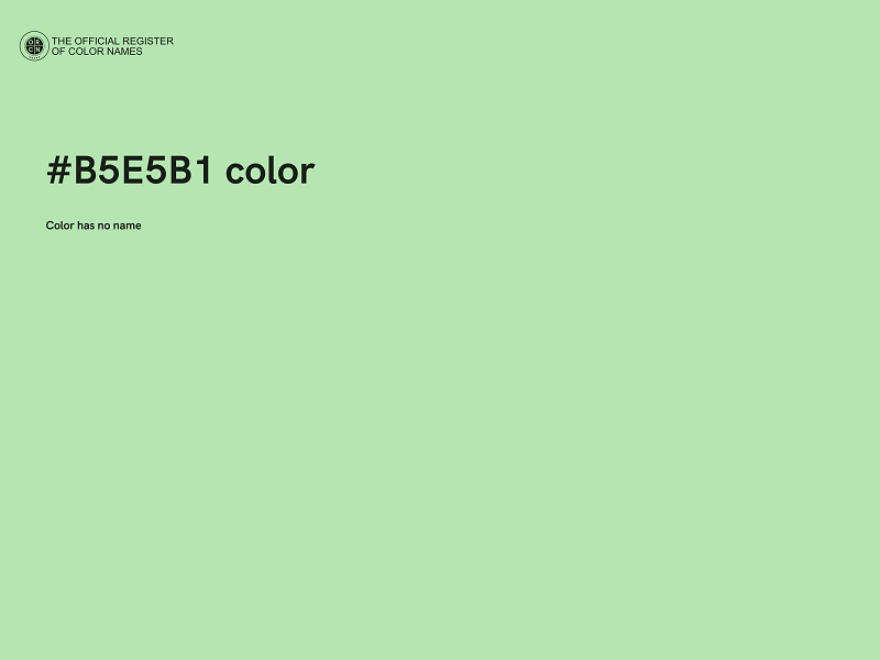 #B5E5B1 color image