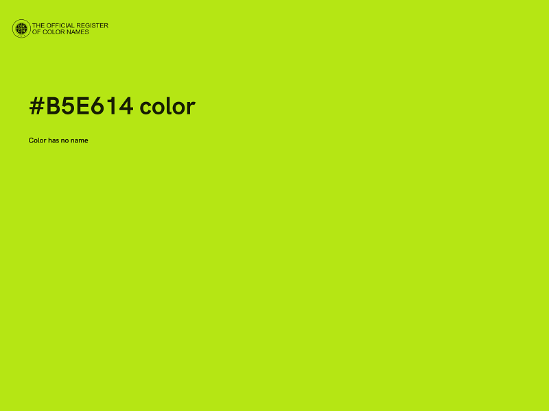 #B5E614 color image