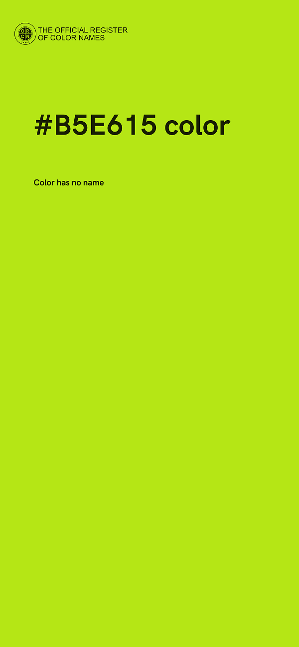 #B5E615 color image