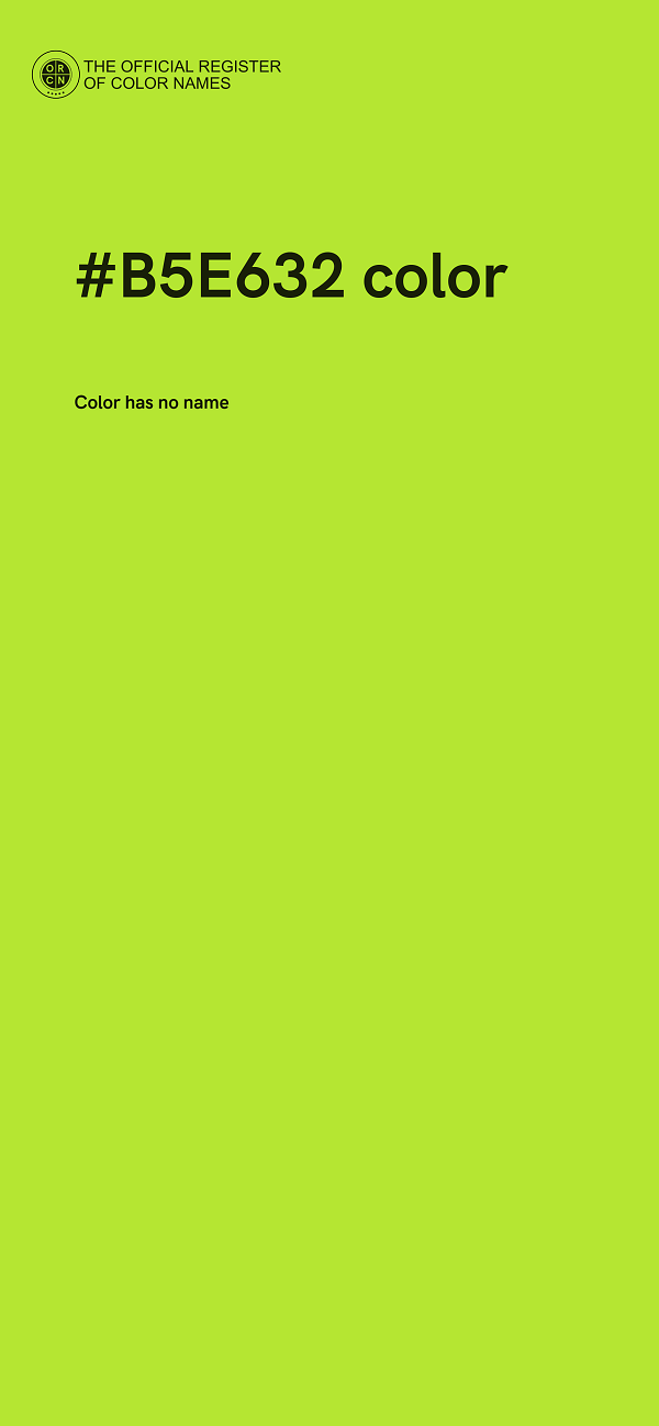 #B5E632 color image