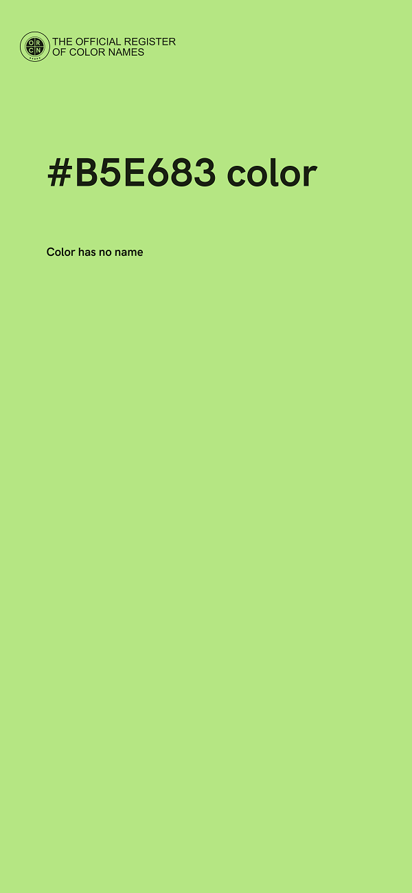 #B5E683 color image