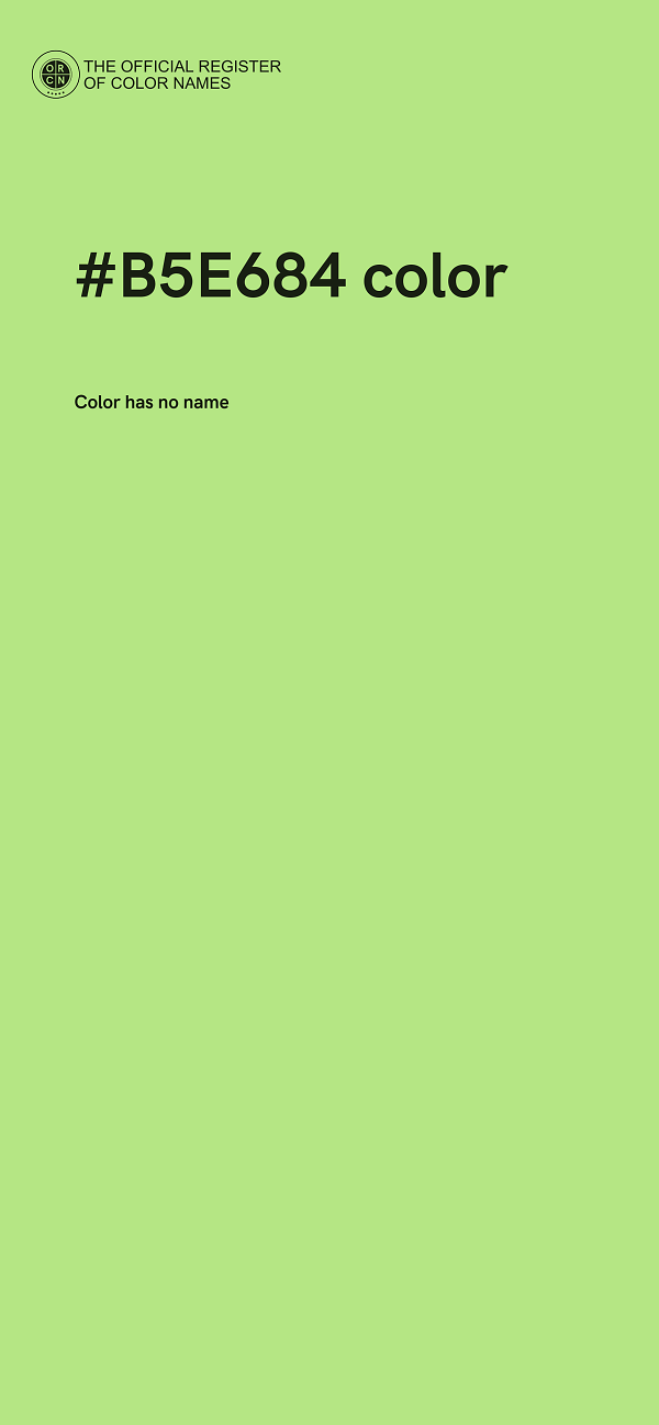 #B5E684 color image