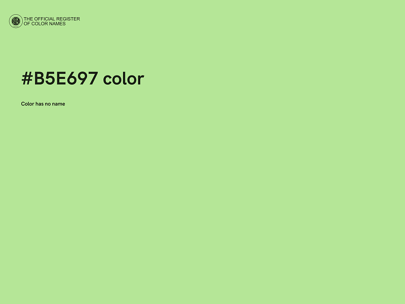 #B5E697 color image