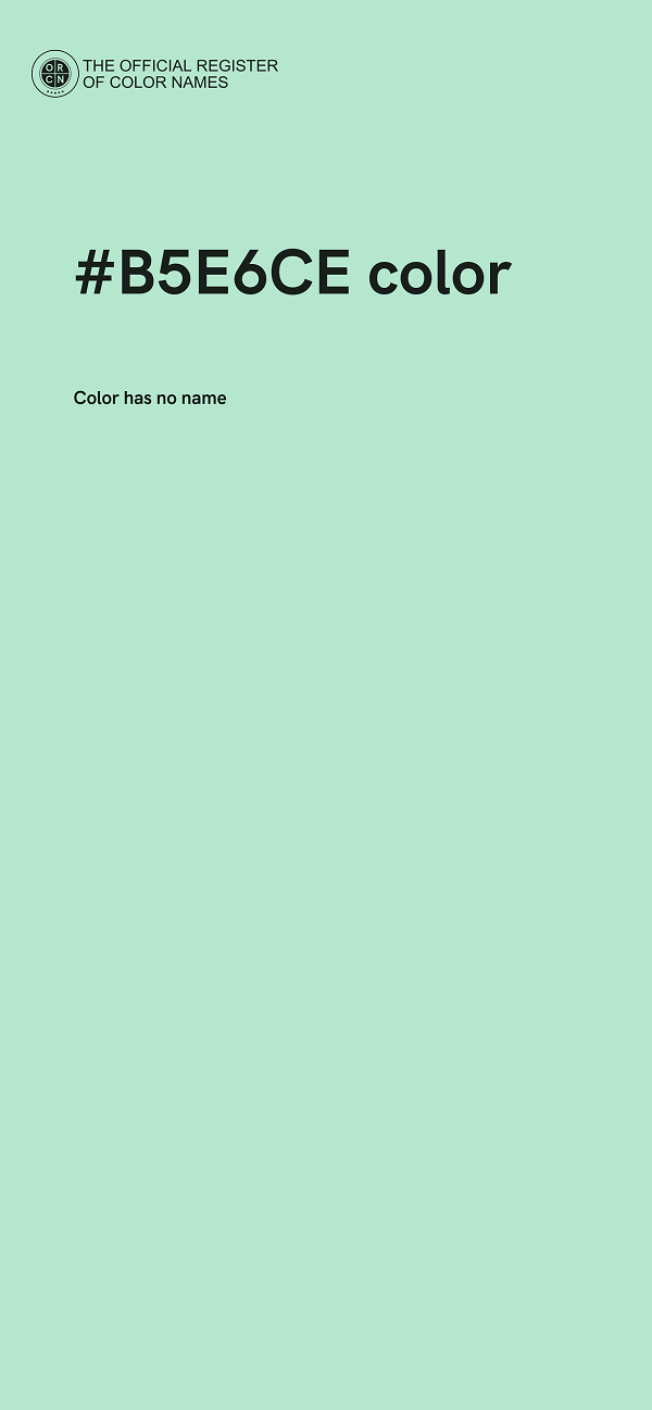 #B5E6CE color image