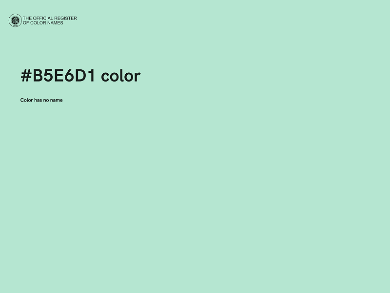 #B5E6D1 color image