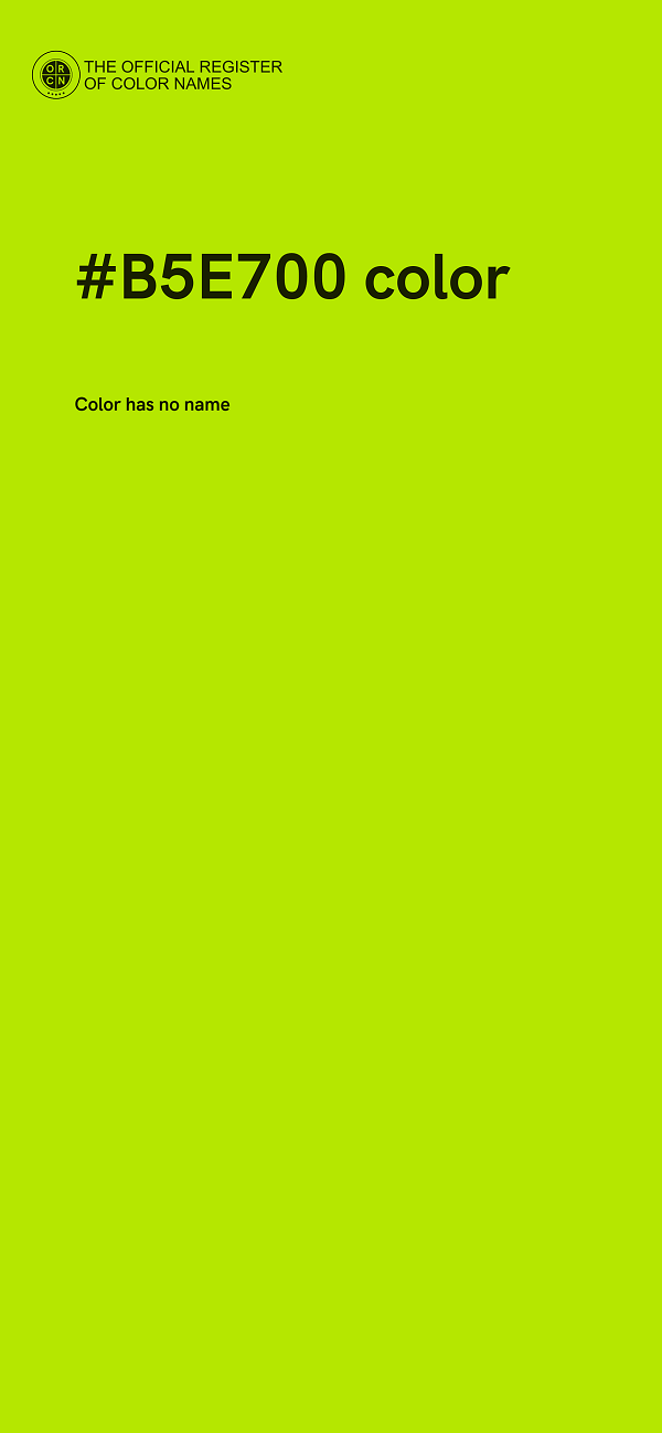 #B5E700 color image