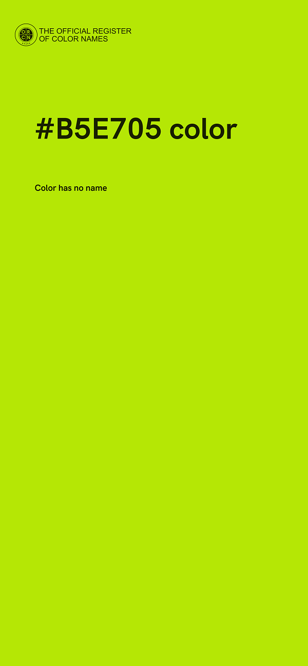 #B5E705 color image