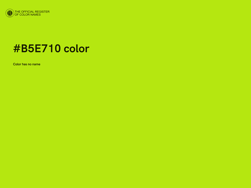 #B5E710 color image