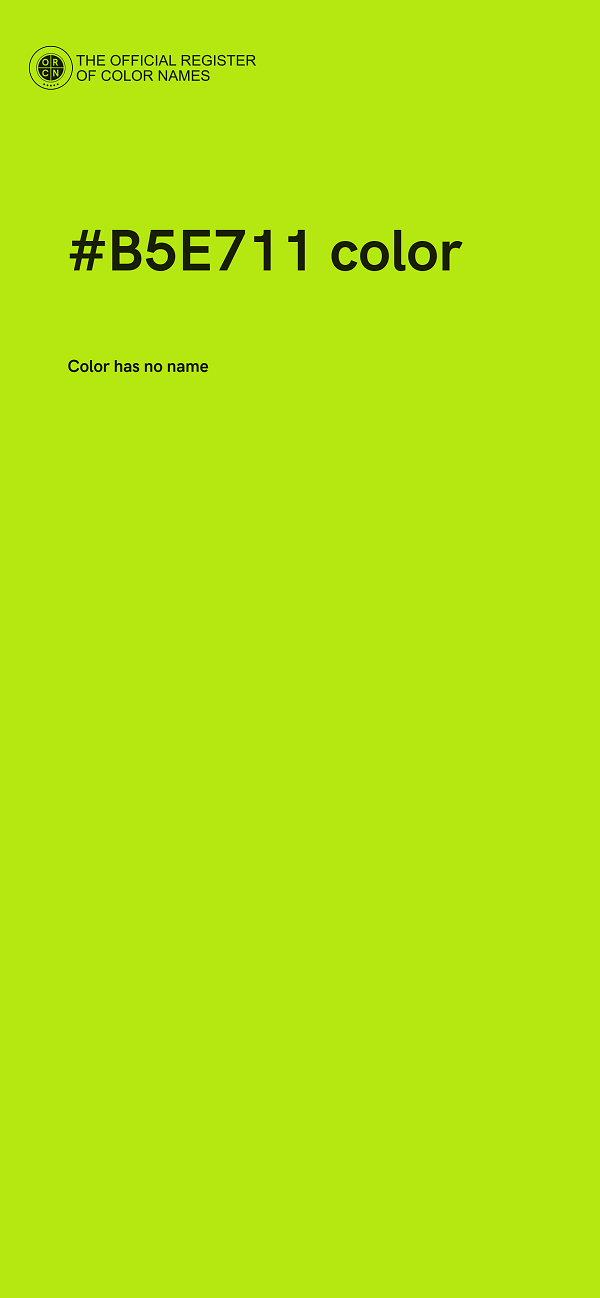 #B5E711 color image