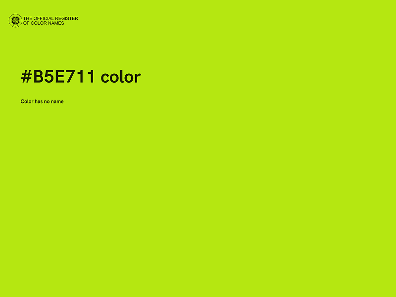 #B5E711 color image