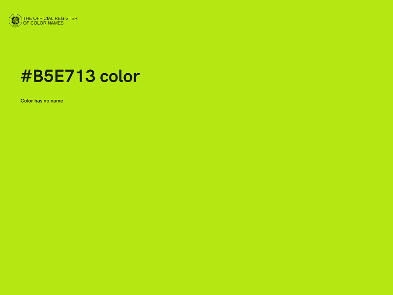 #B5E713 color image