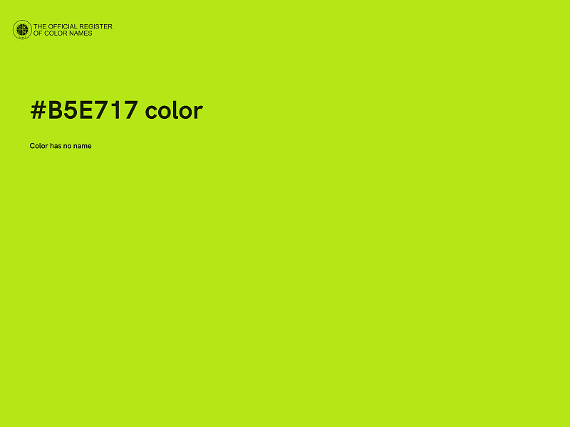 #B5E717 color image