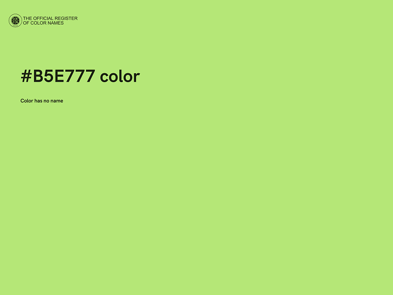 #B5E777 color image