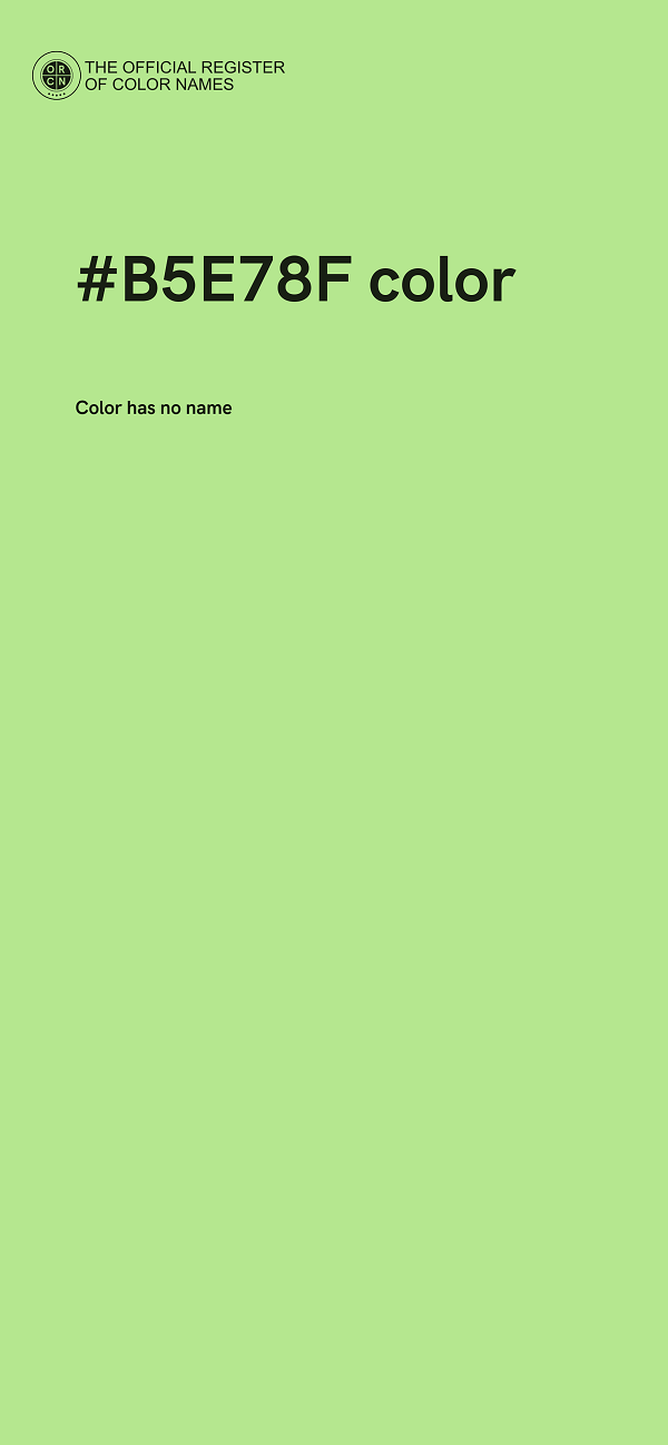 #B5E78F color image
