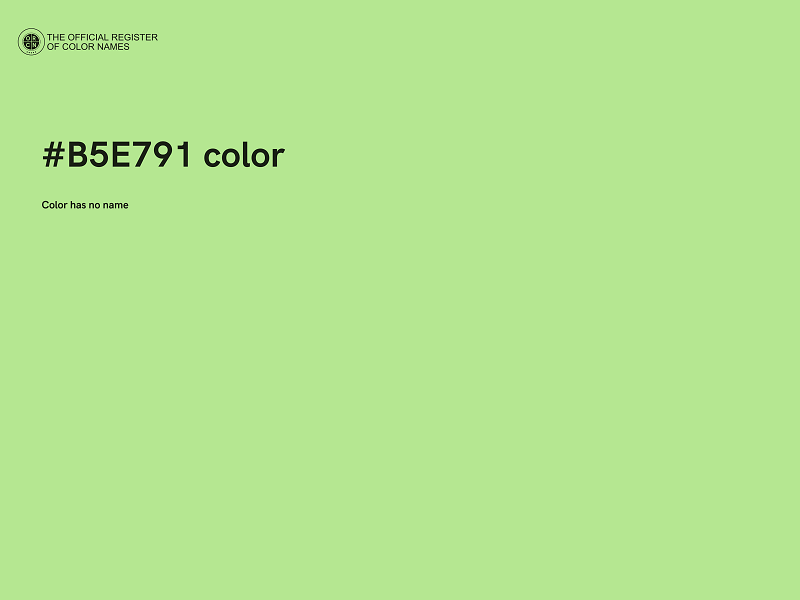#B5E791 color image