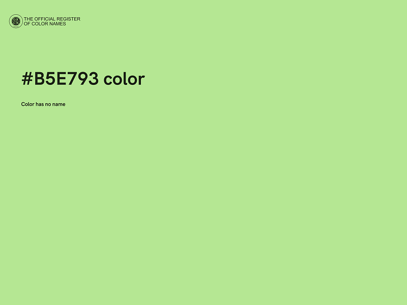 #B5E793 color image