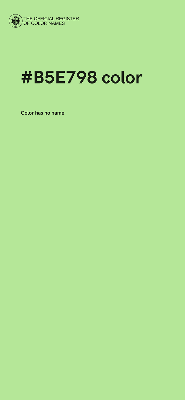 #B5E798 color image
