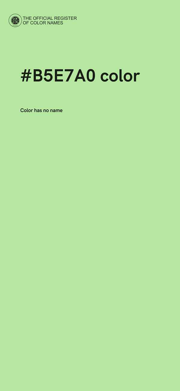 #B5E7A0 color image
