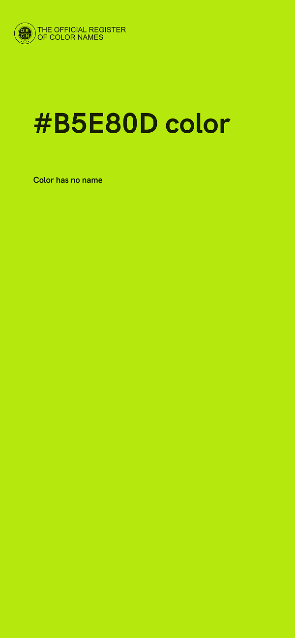 #B5E80D color image