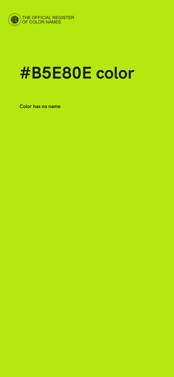 #B5E80E color image