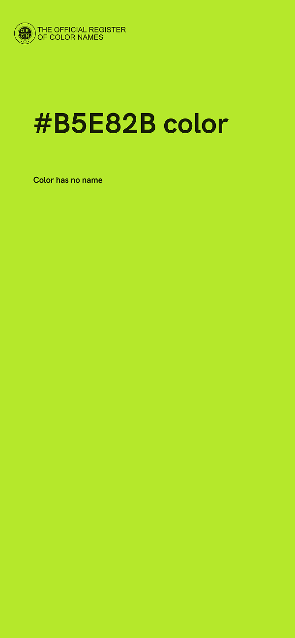 #B5E82B color image