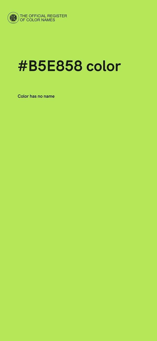 #B5E858 color image