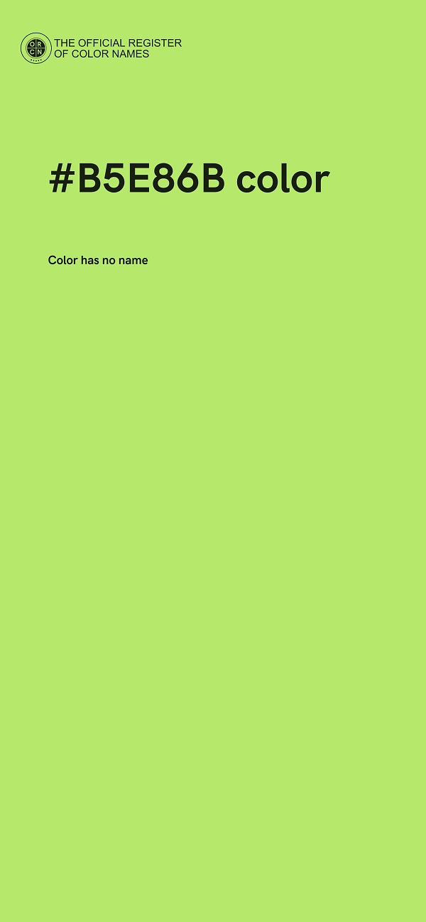 #B5E86B color image