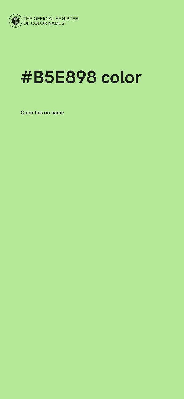 #B5E898 color image