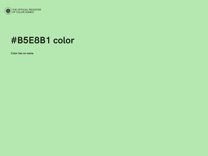 #B5E8B1 color image