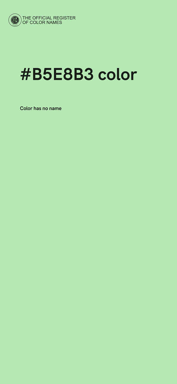 #B5E8B3 color image